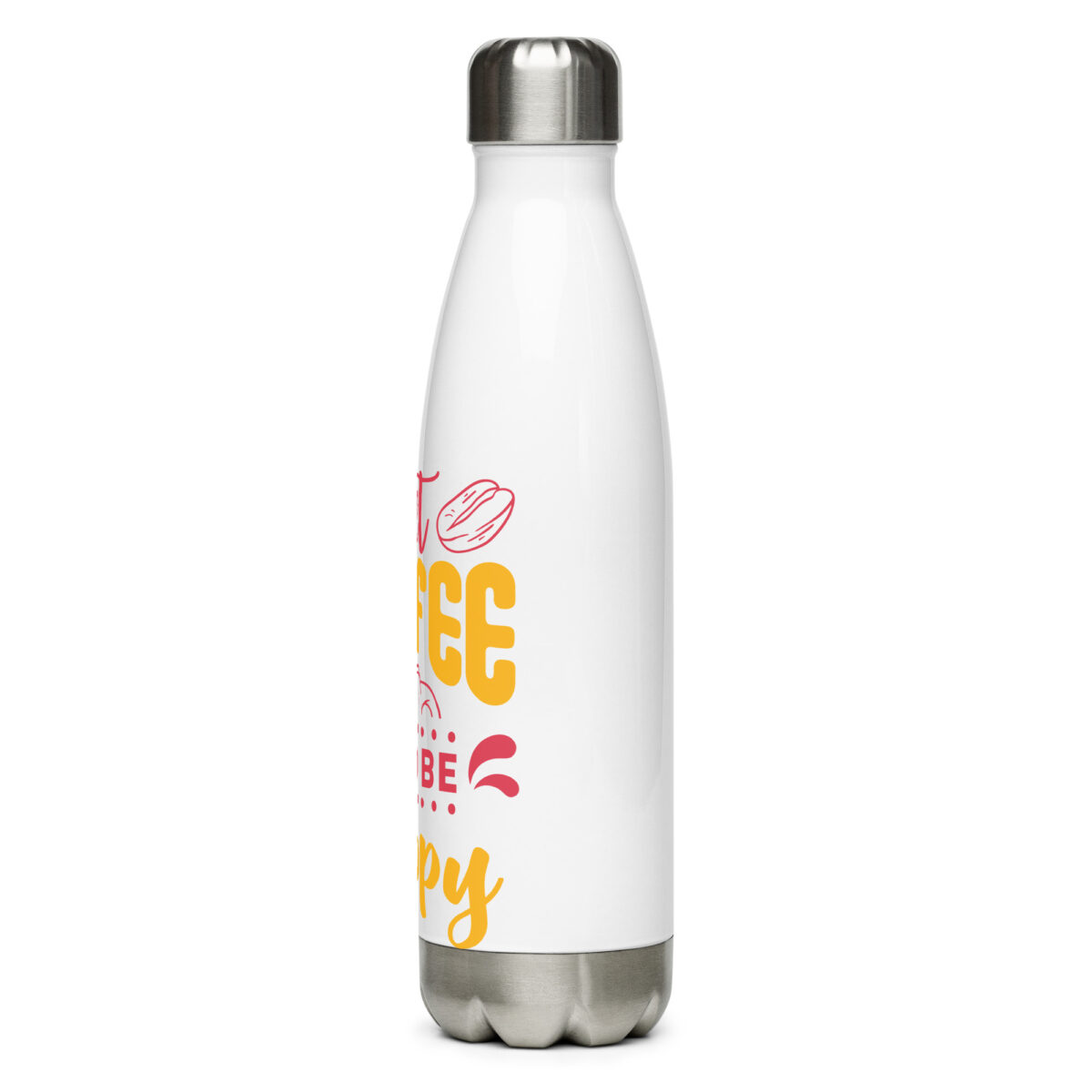 stainless steel water bottle white 17oz left 6499894827b3f