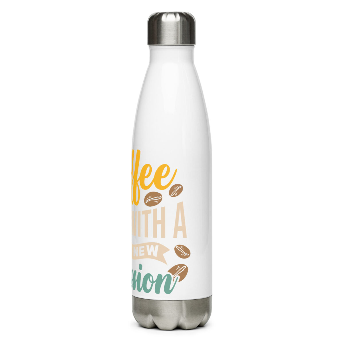 stainless steel water bottle white 17oz left 64998eaeb77e6