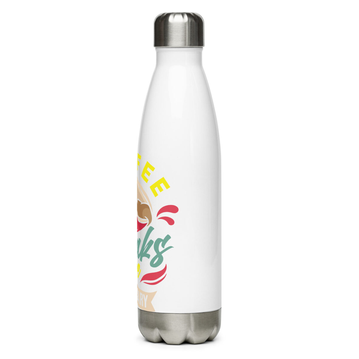 stainless steel water bottle white 17oz left 6499917e7245d