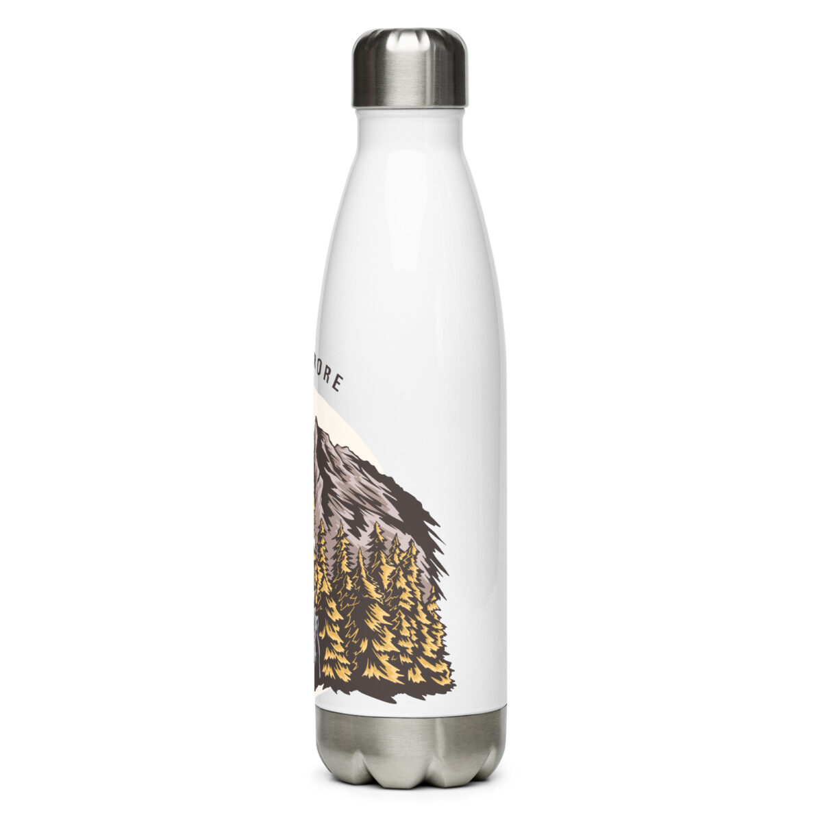 stainless steel water bottle white 17oz left 649995190a015