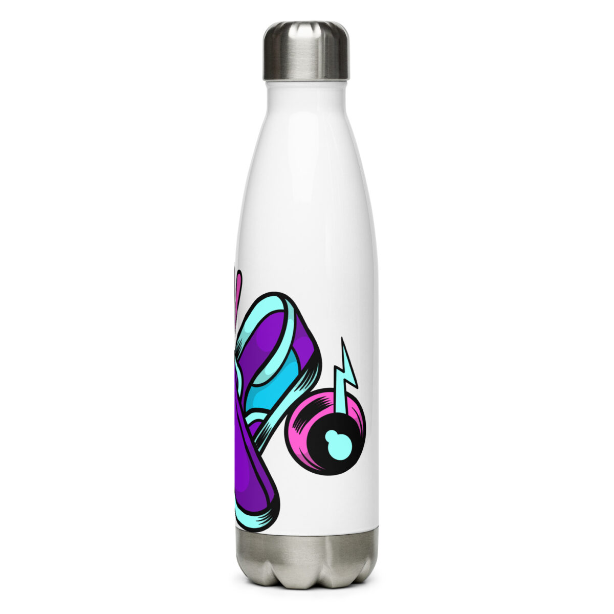 stainless steel water bottle white 17oz left 6499b5e48c168