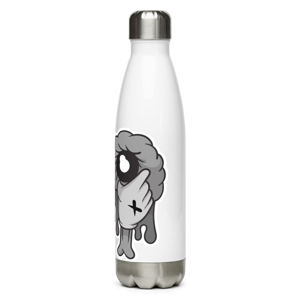 stainless steel water bottle white 17oz left 6499bb877cde5