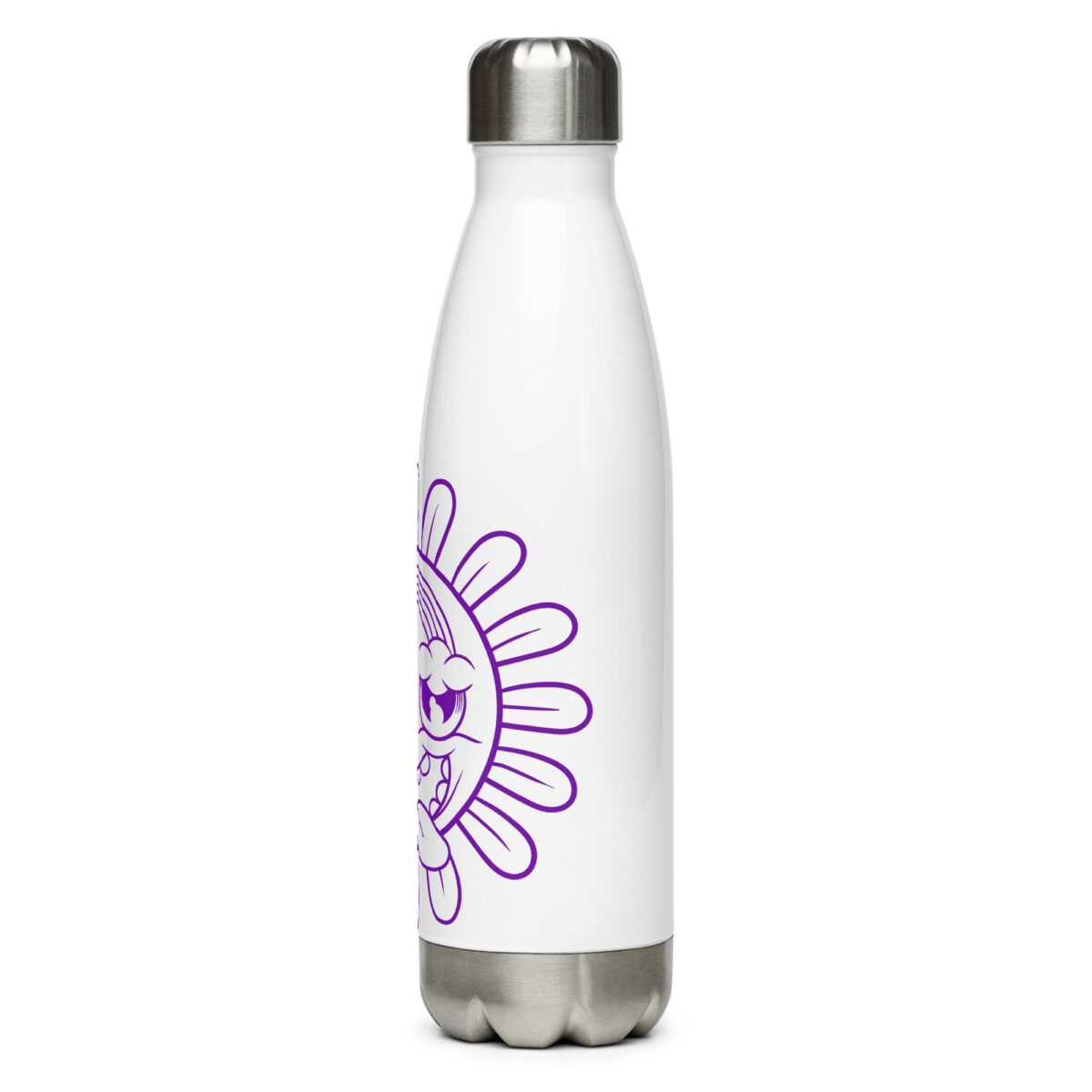 stainless steel water bottle white 17oz left 6499bc6cb1edb