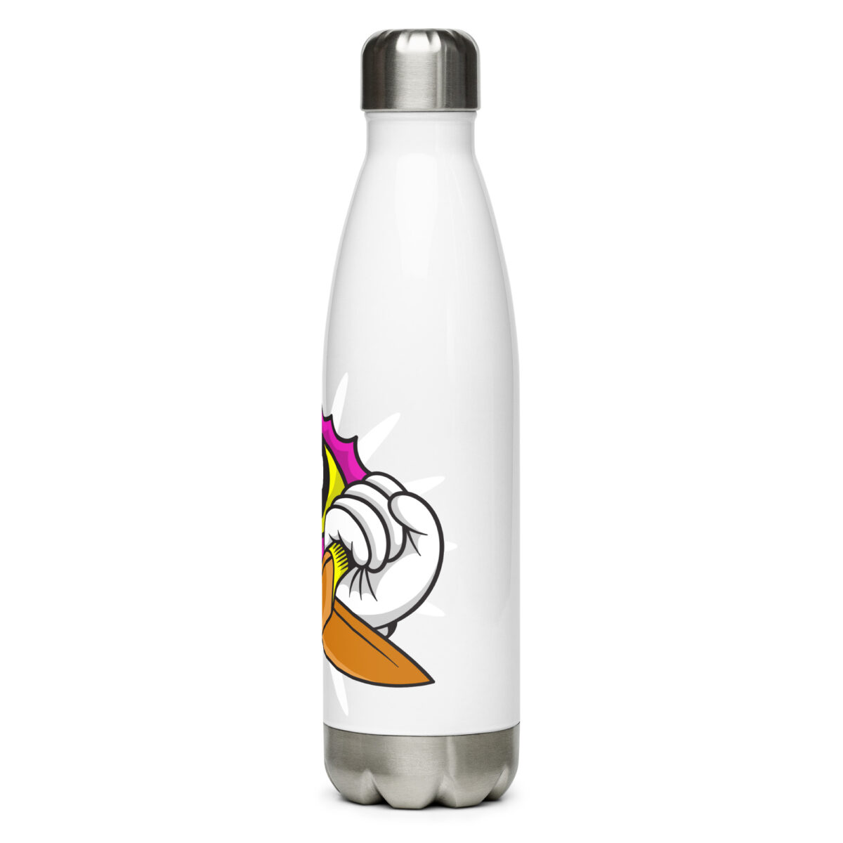 stainless steel water bottle white 17oz left 6499bee4cbe18