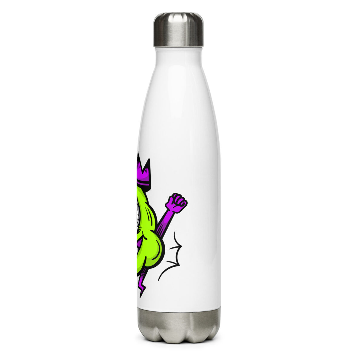 stainless steel water bottle white 17oz left 6499c1fbee3b1