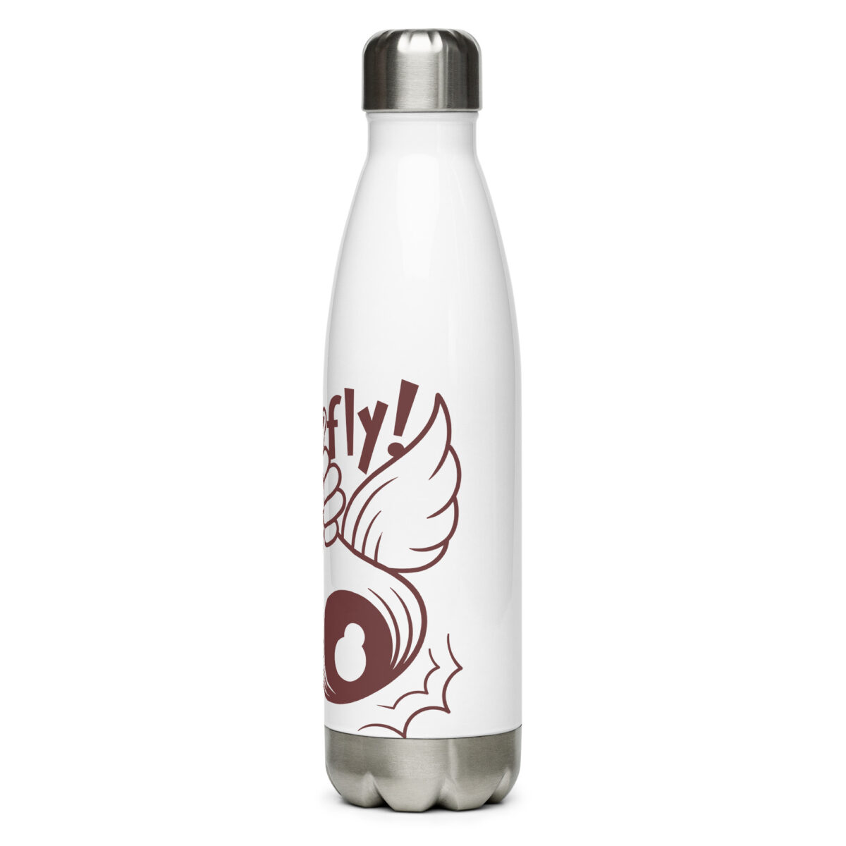 stainless steel water bottle white 17oz left 6499c30ae5a30