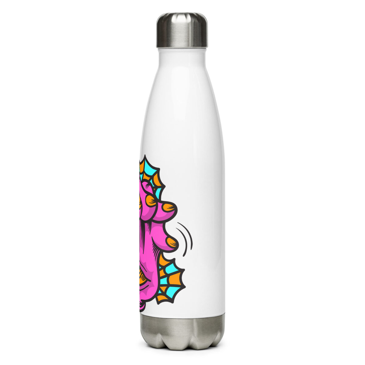 stainless steel water bottle white 17oz left 6499c4544adad