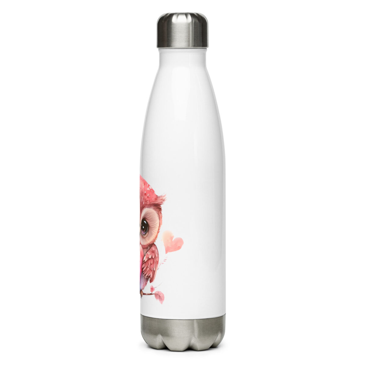 stainless steel water bottle white 17oz left 6499c70fdd342