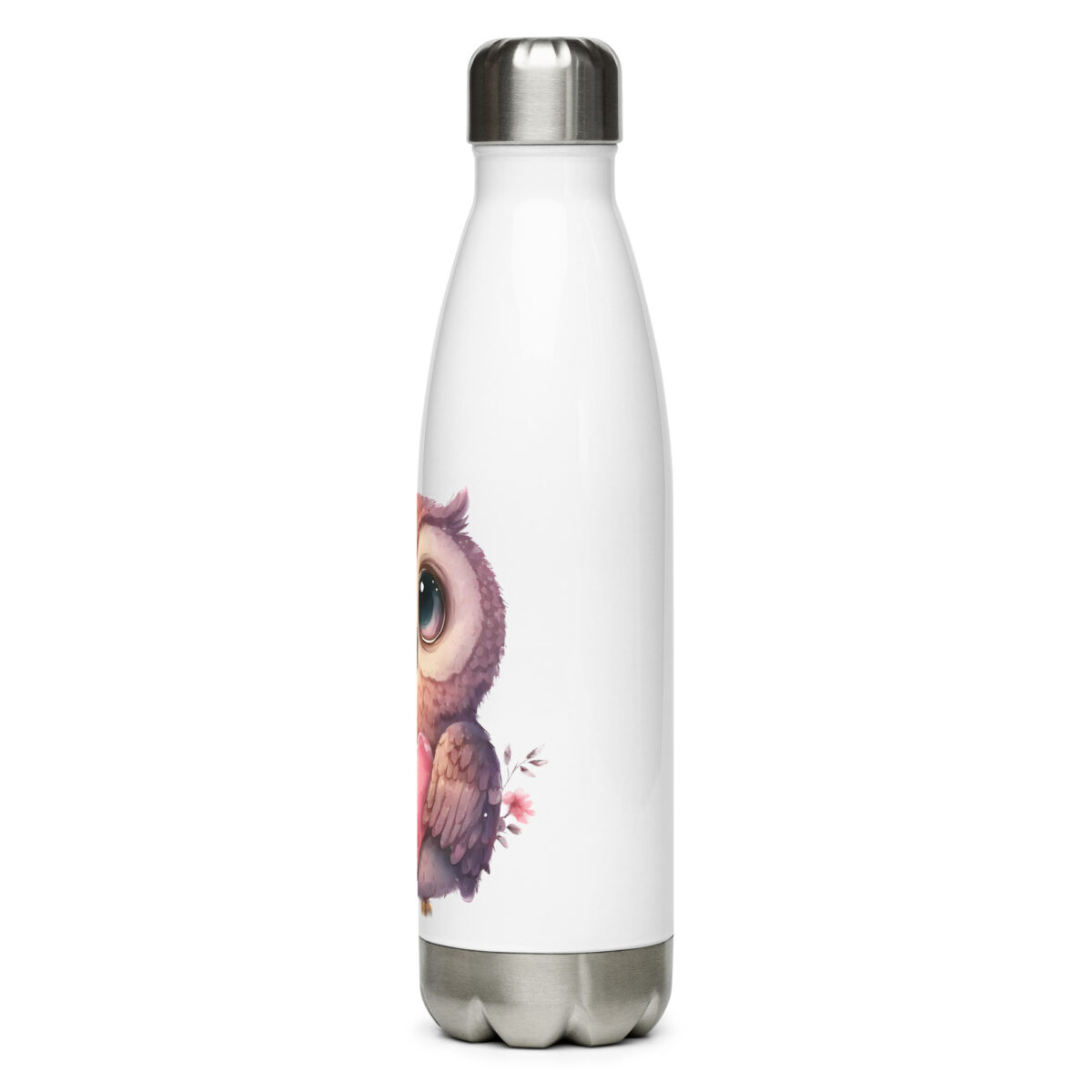 stainless steel water bottle white 17oz left 6499c7a97278e