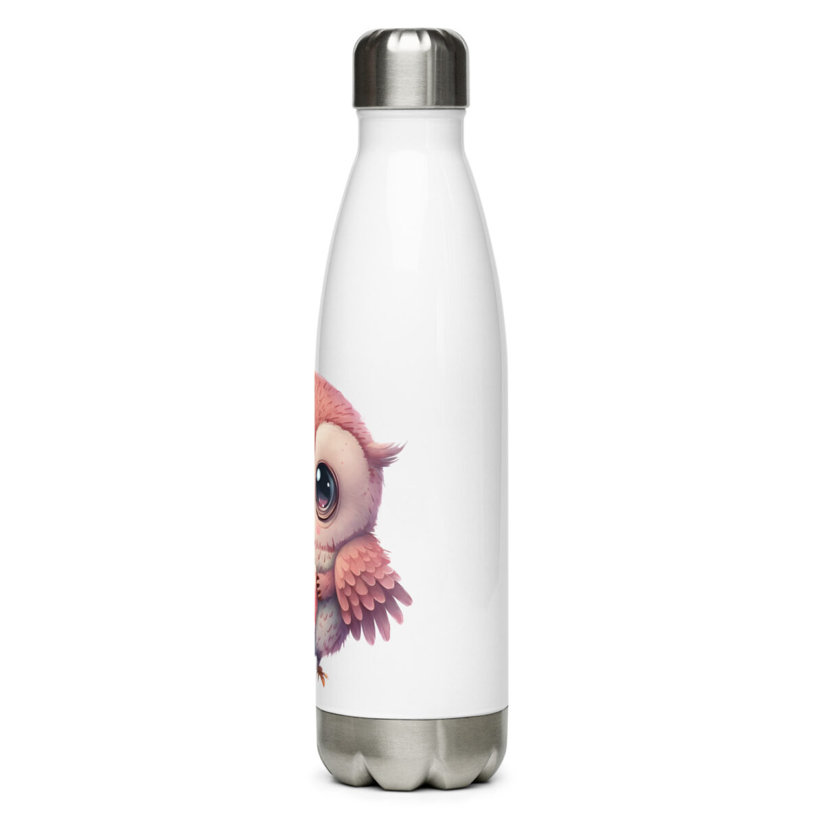 stainless steel water bottle white 17oz left 6499c86fcea2b