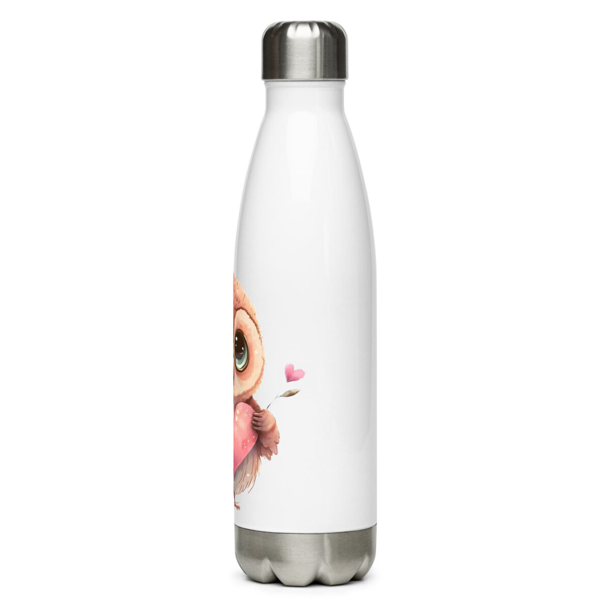 stainless steel water bottle white 17oz left 6499c905addd4