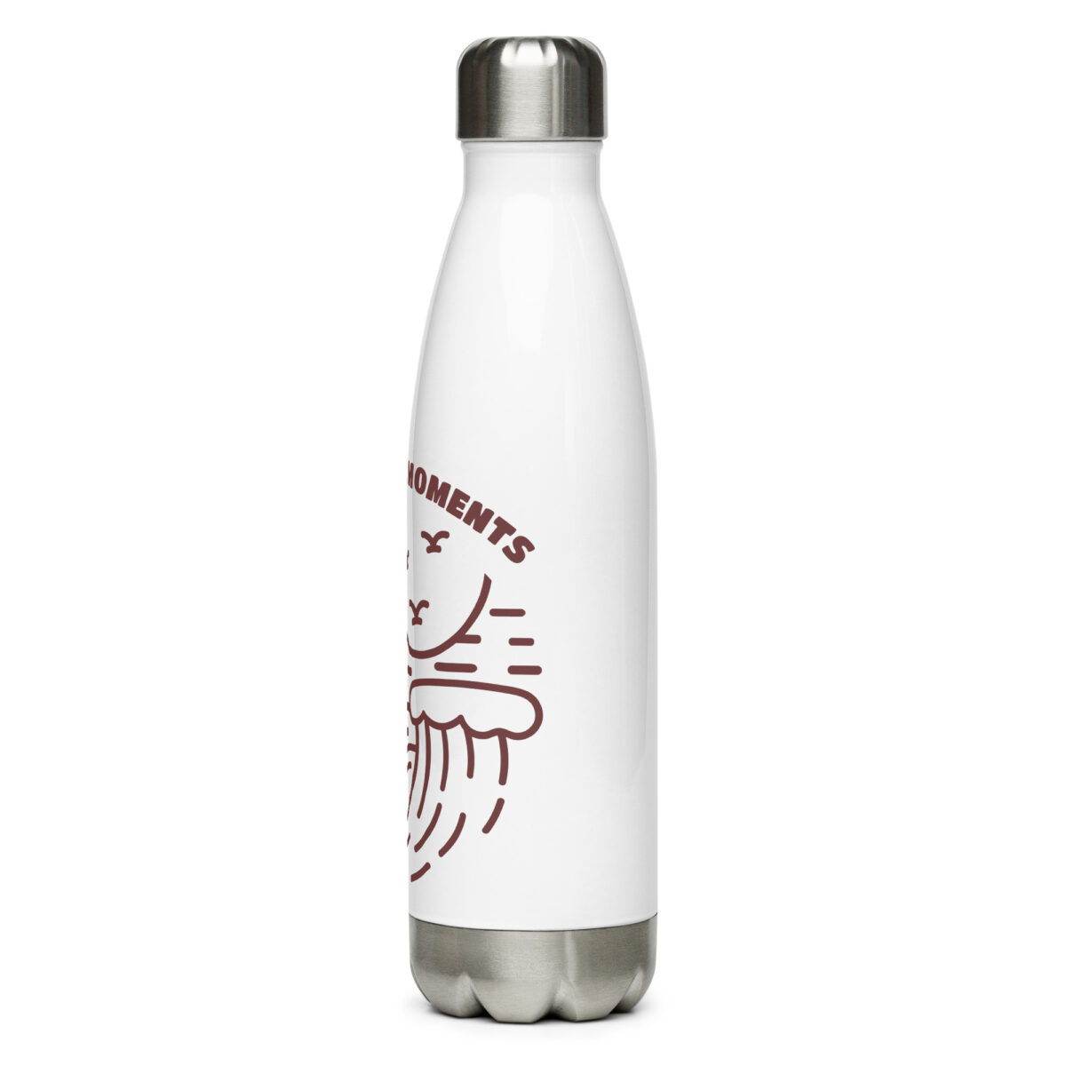 stainless steel water bottle white 17oz left 649d8a3c06b3f