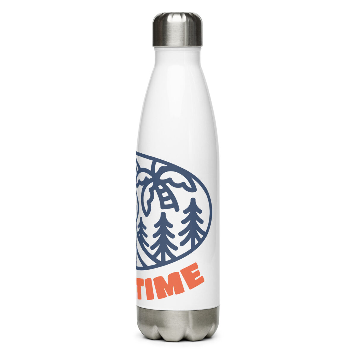 stainless steel water bottle white 17oz left 649d8c98a8ce0