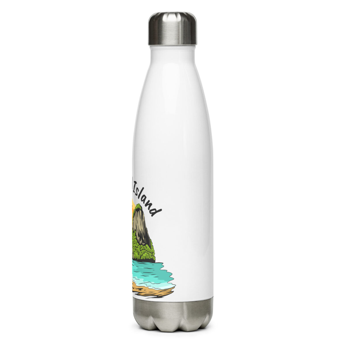 stainless steel water bottle white 17oz left 649da8be405db