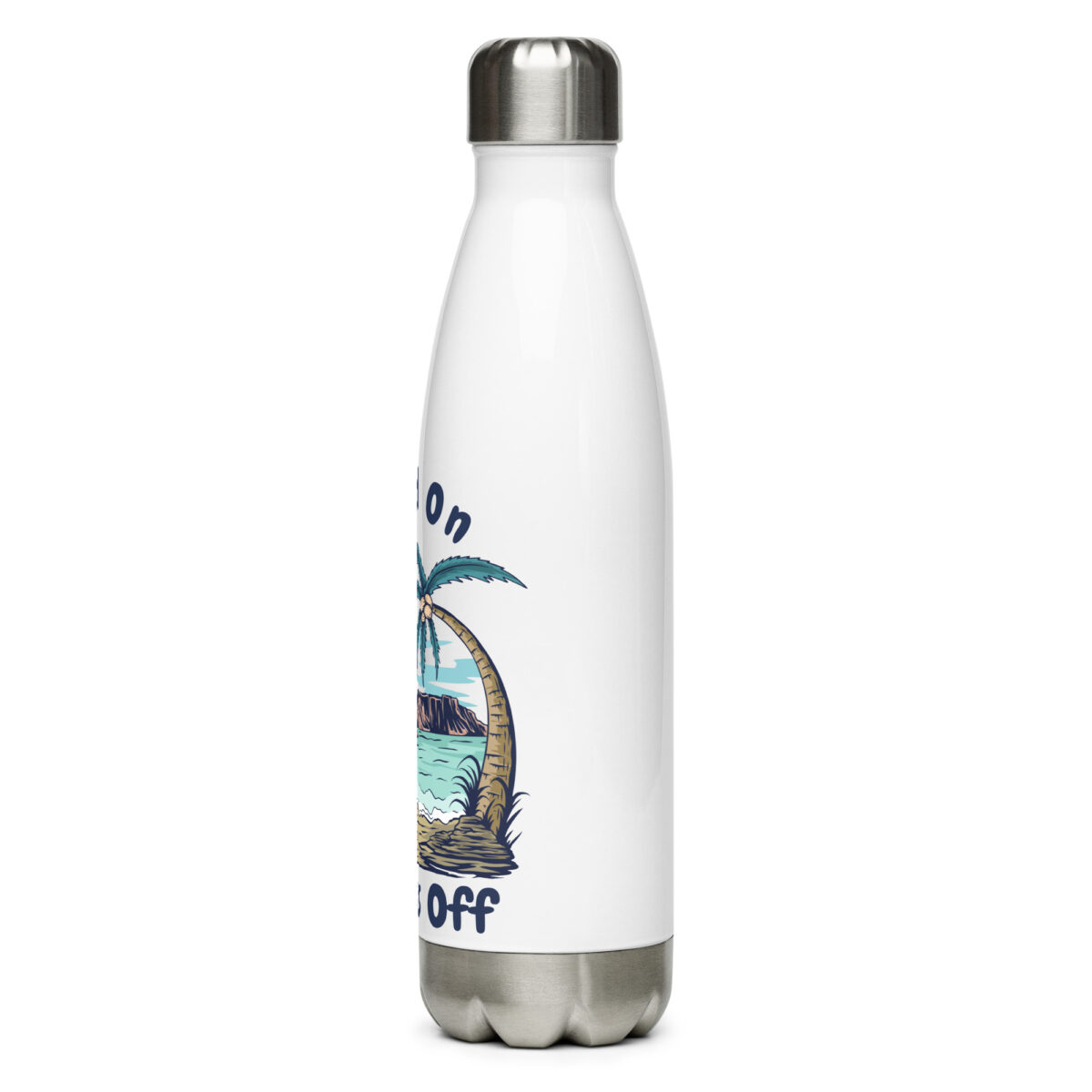 stainless steel water bottle white 17oz left 649daa766ce67