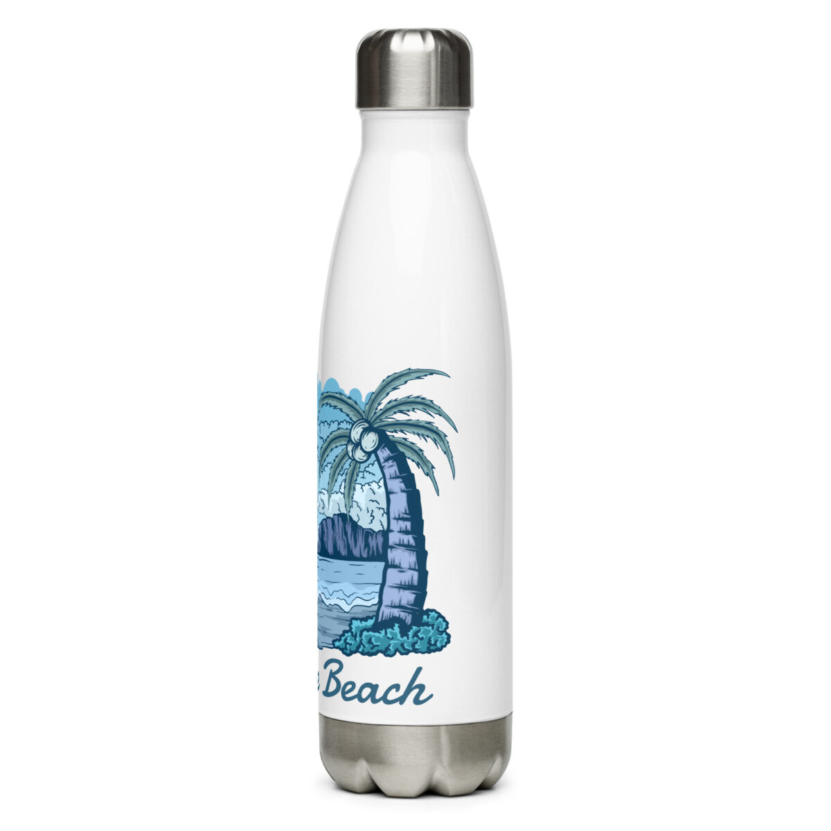 stainless steel water bottle white 17oz left 649daad429802