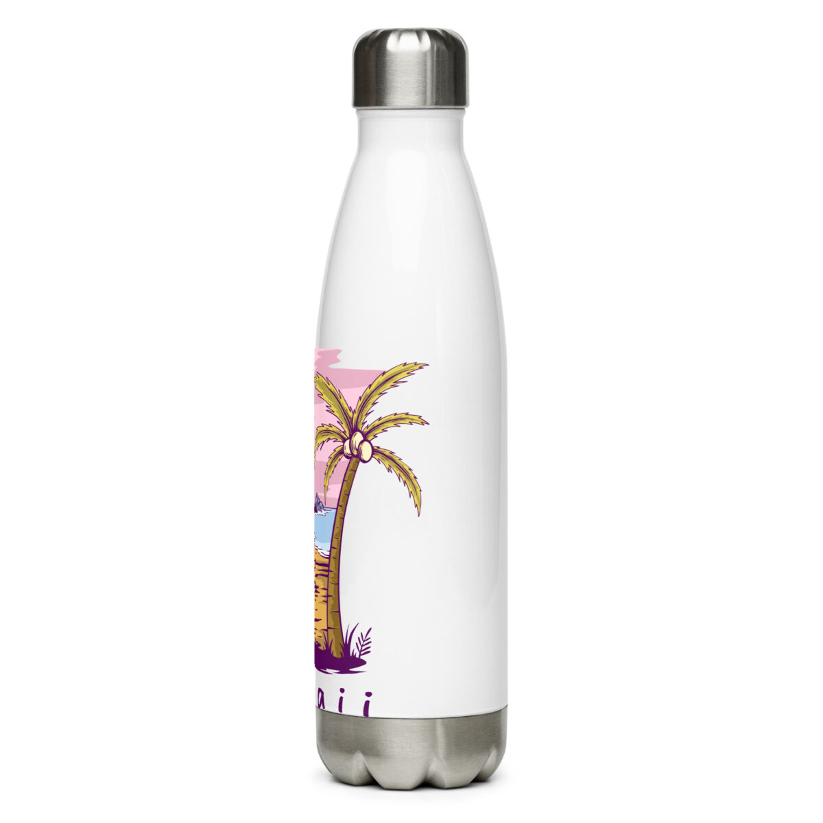 stainless steel water bottle white 17oz left 649dad1bebefc