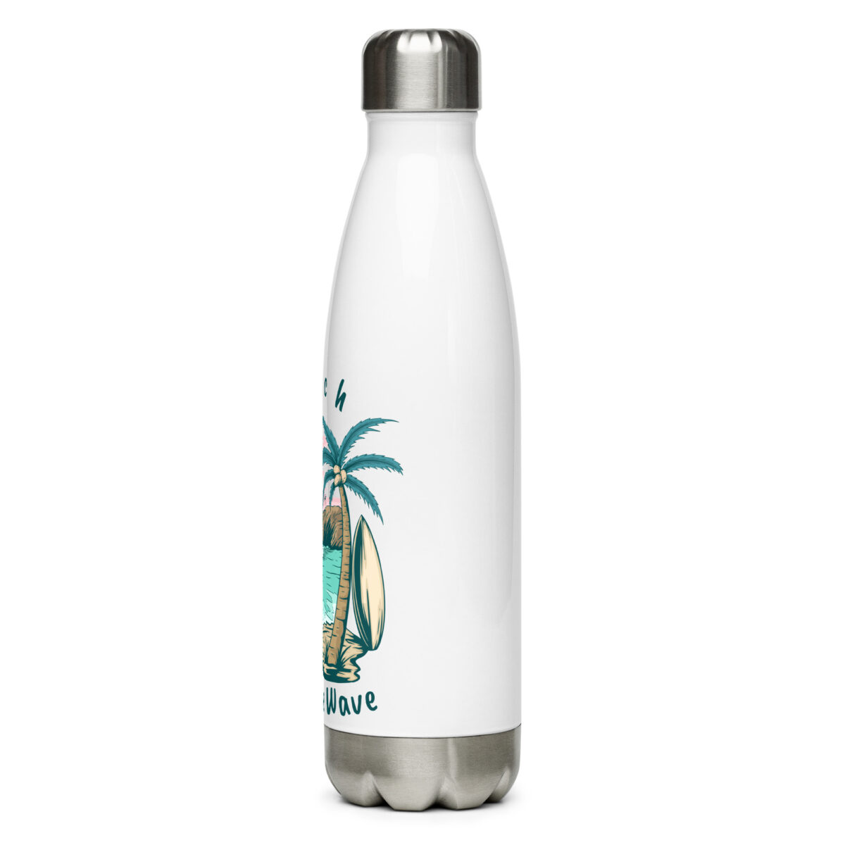 stainless steel water bottle white 17oz left 649daf678614f