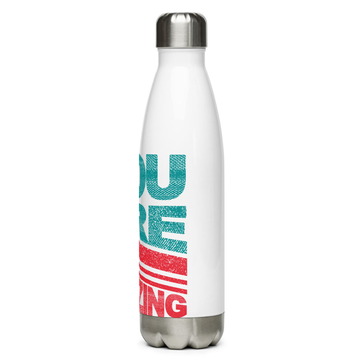 stainless steel water bottle white 17oz left 649dba4a57211