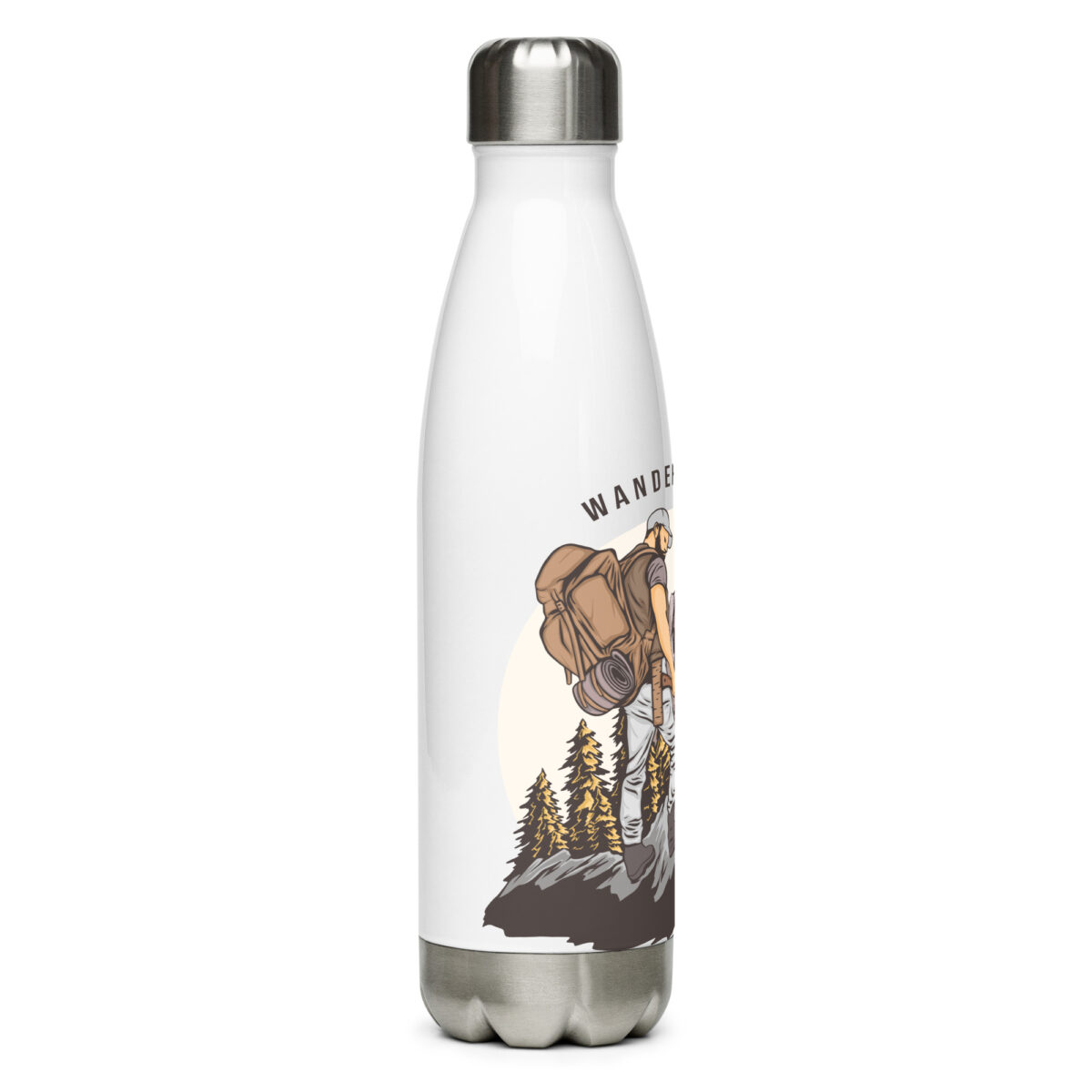 stainless steel water bottle white 17oz right 6499951909f45