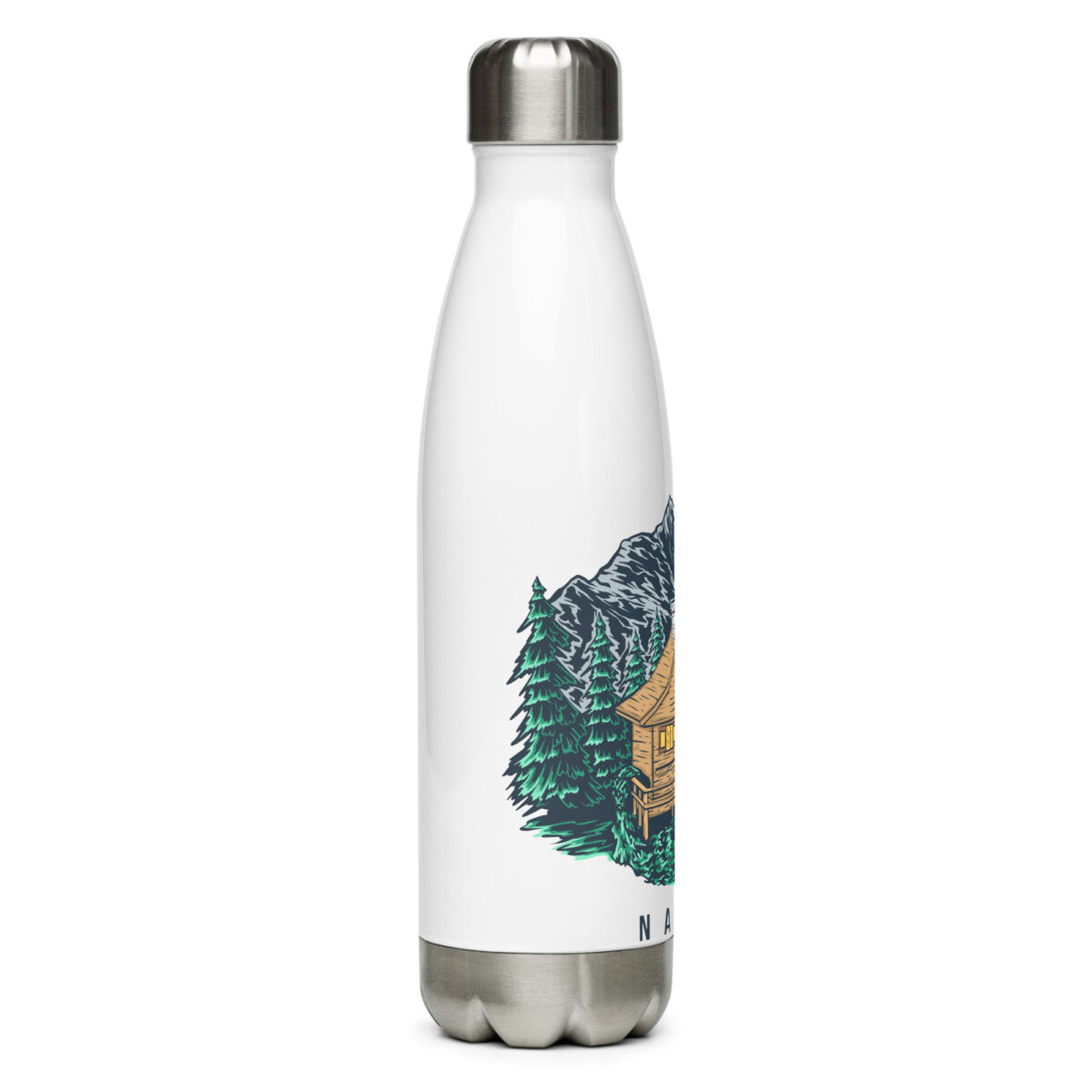 stainless steel water bottle white 17oz right 64999632ed1df