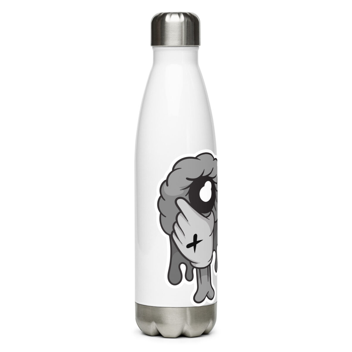 stainless steel water bottle white 17oz right 6499bb877cd9b