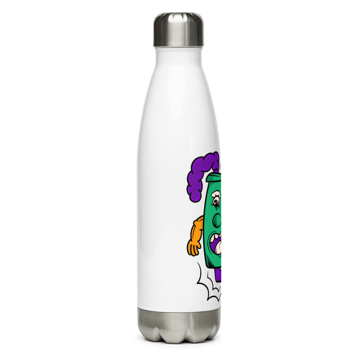 stainless steel water bottle white 17oz right 6499be519c028