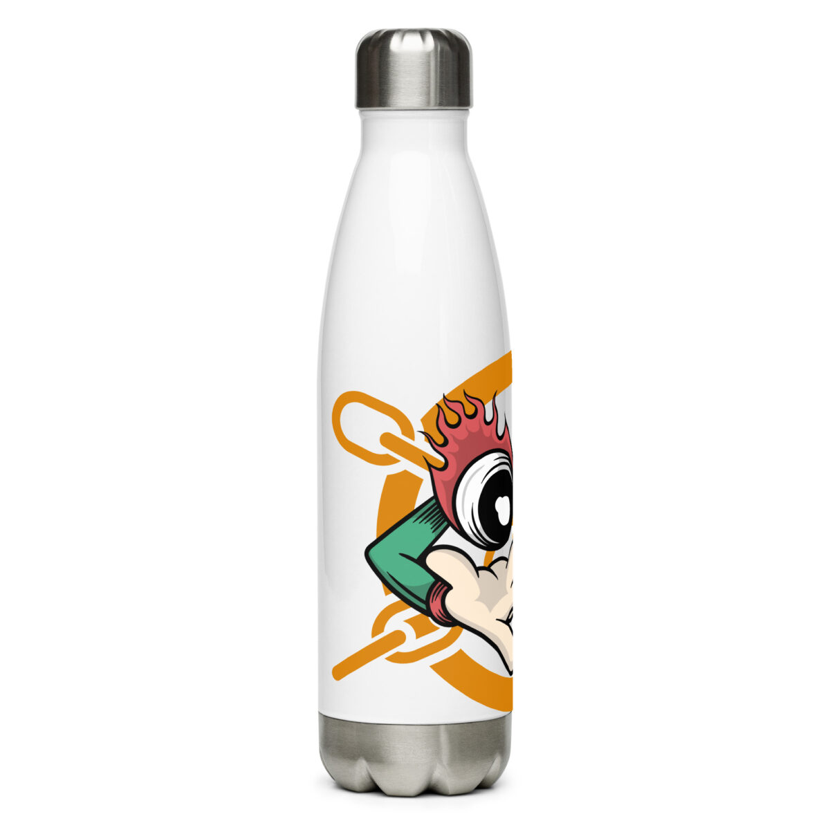 stainless steel water bottle white 17oz right 6499c0b63244b