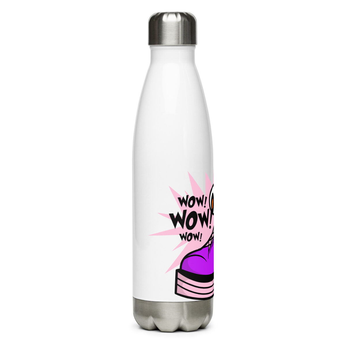 stainless steel water bottle white 17oz right 6499c276bccfe