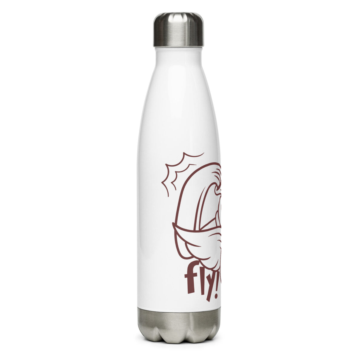 stainless steel water bottle white 17oz right 6499c30ae59af