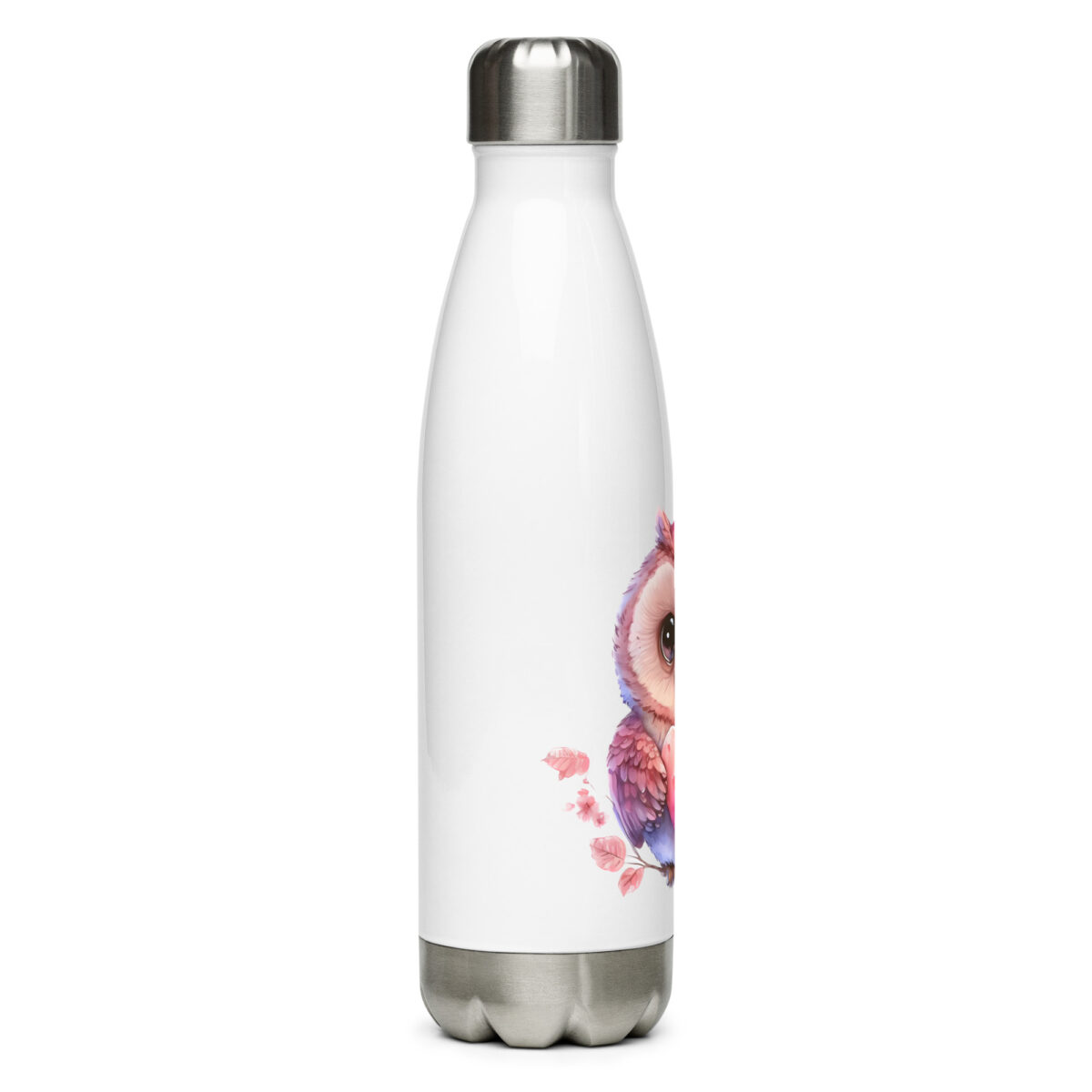 stainless steel water bottle white 17oz right 6499c70fdd2f3