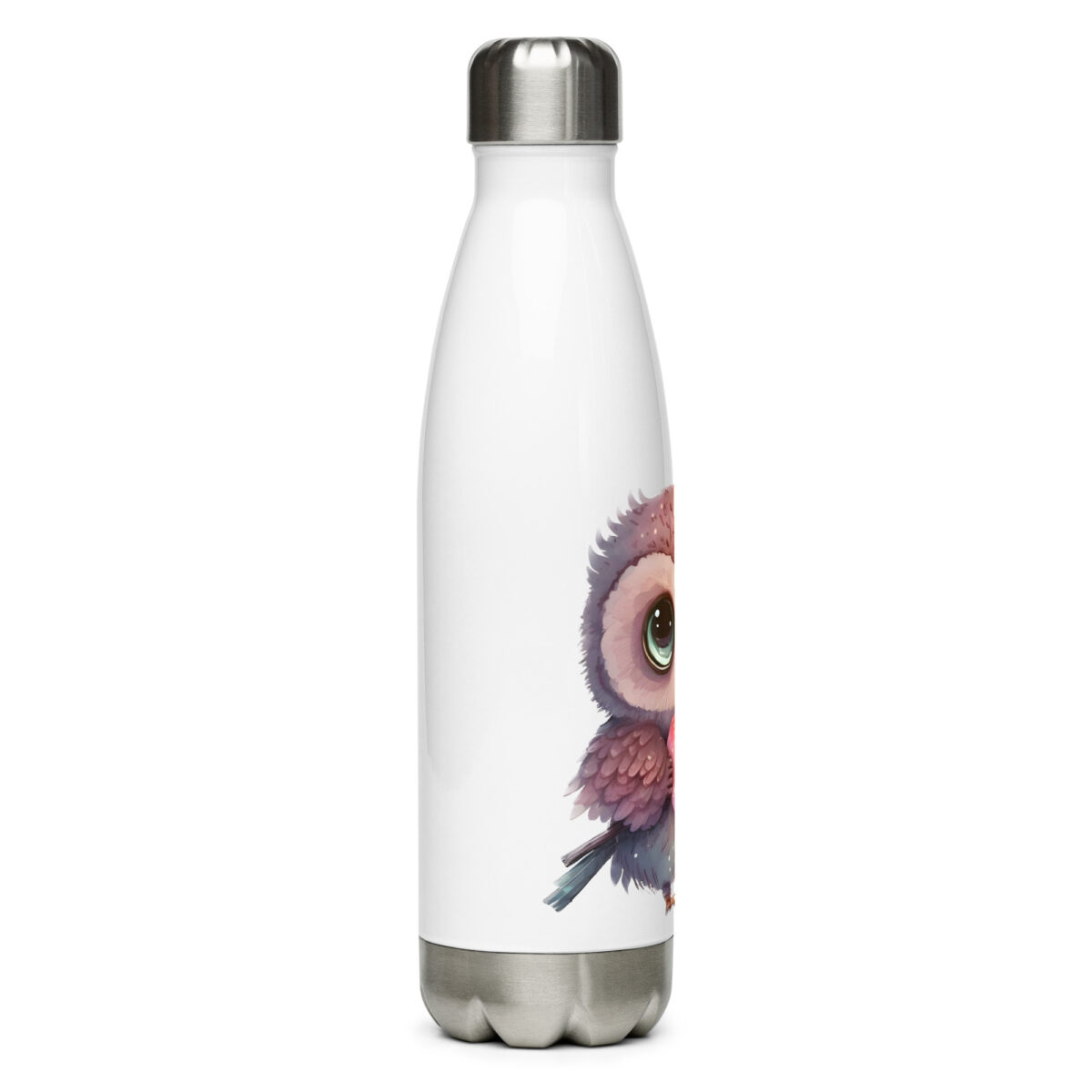 stainless steel water bottle white 17oz right 6499c905add87