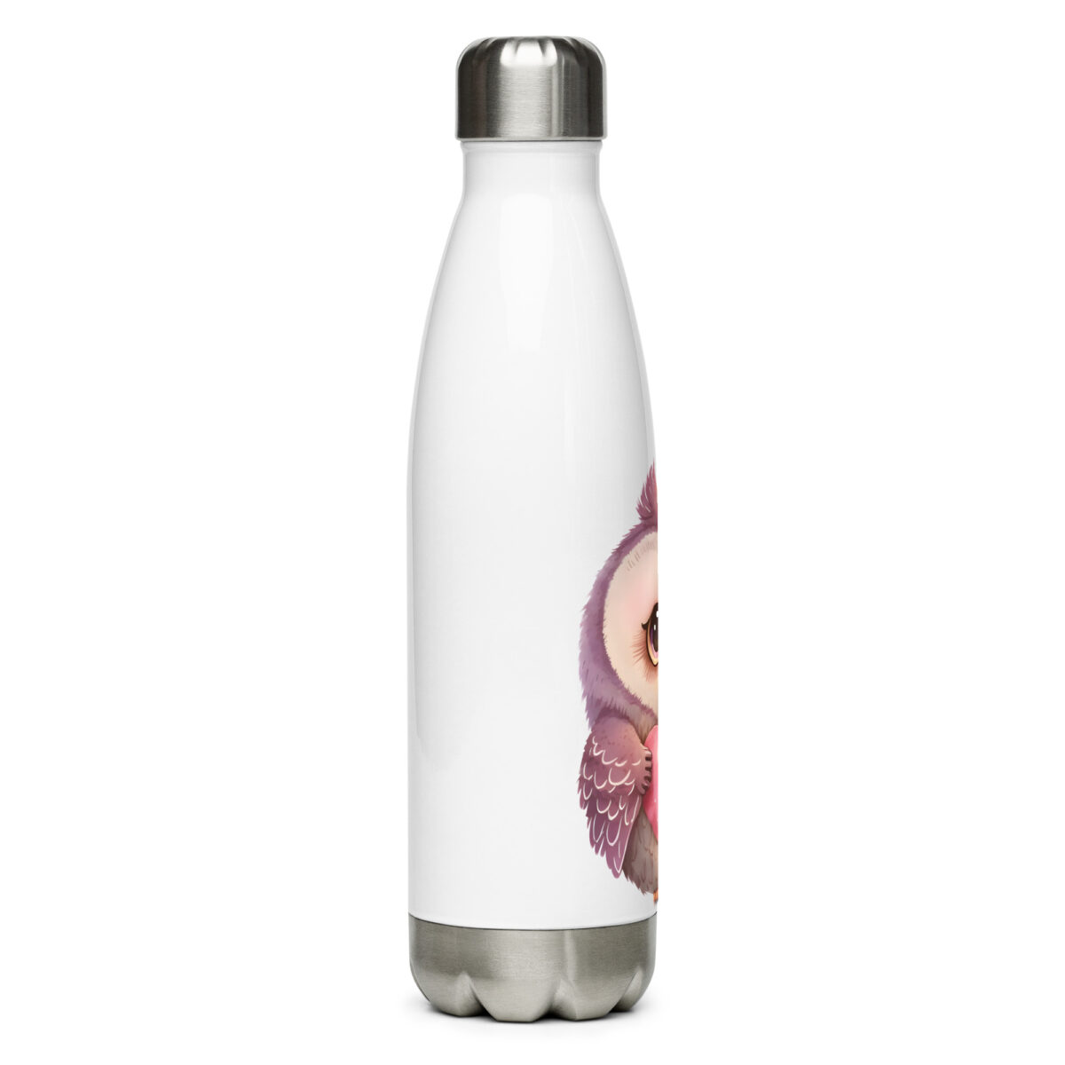 stainless steel water bottle white 17oz right 6499c9b344e84