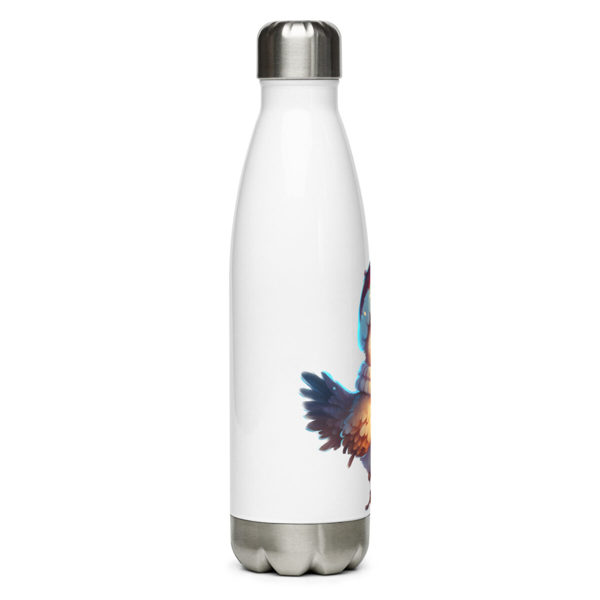 stainless steel water bottle white 17oz right 6499d16395cdf