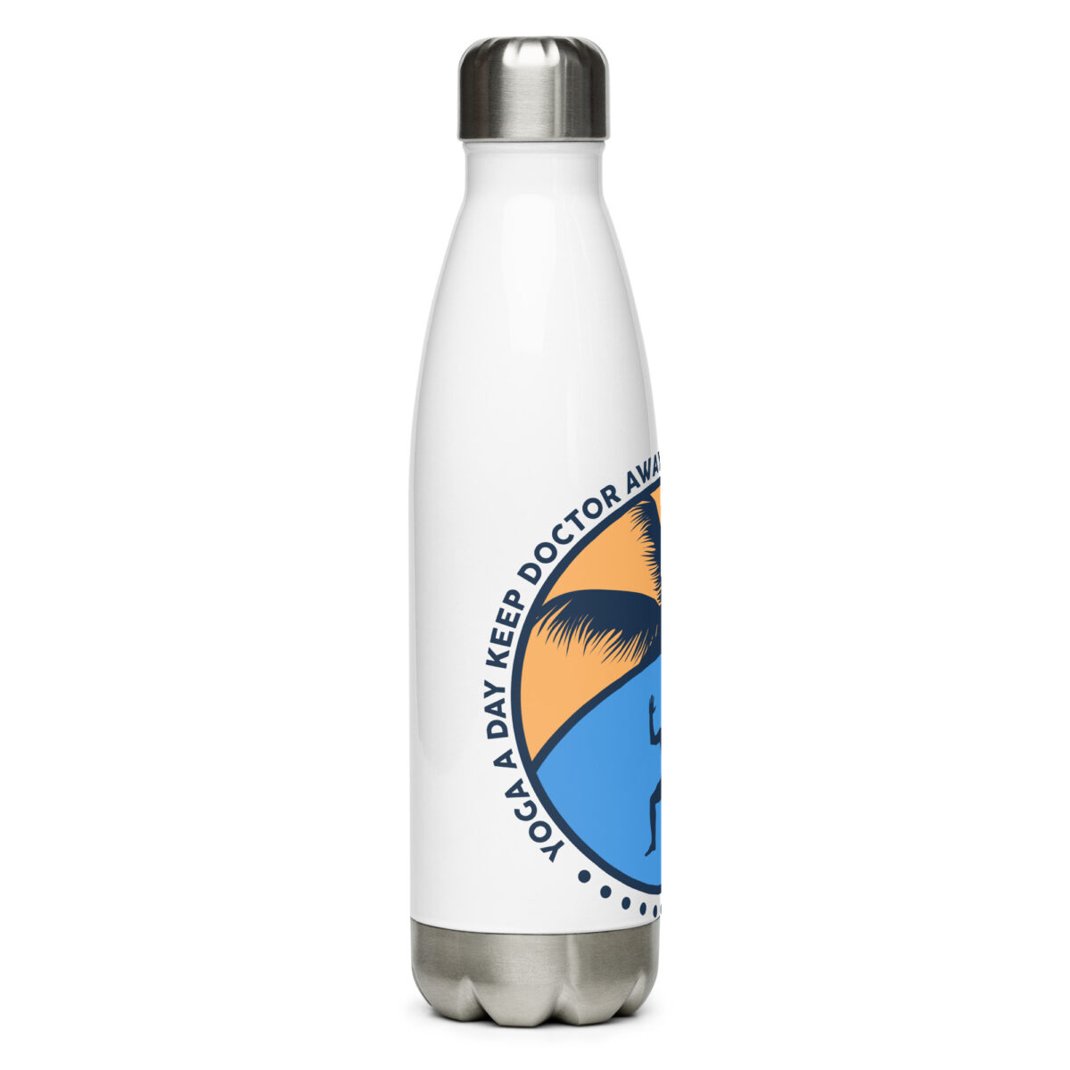 stainless steel water bottle white 17oz right 649ab7f29081b