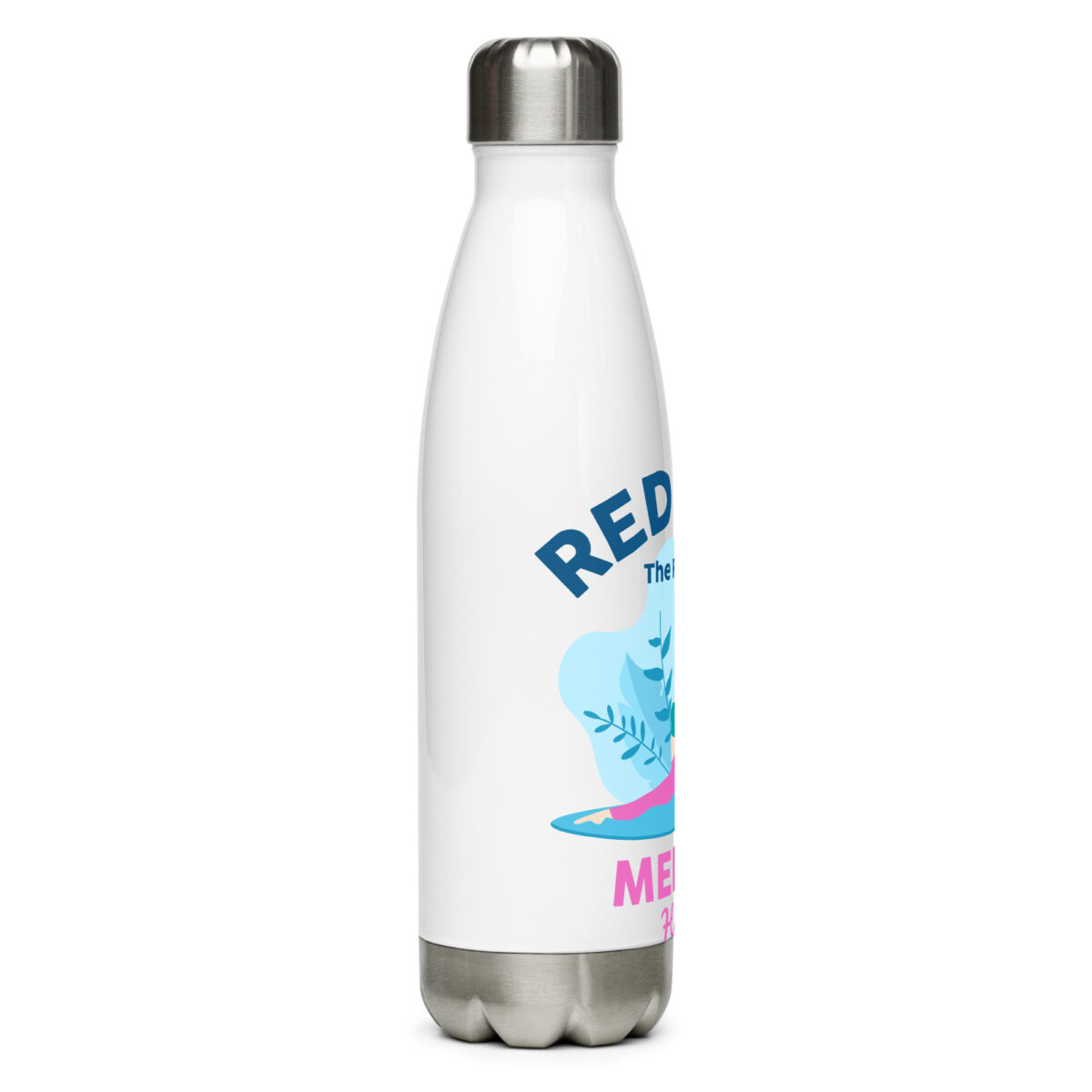 stainless steel water bottle white 17oz right 649abcdbc8b0f