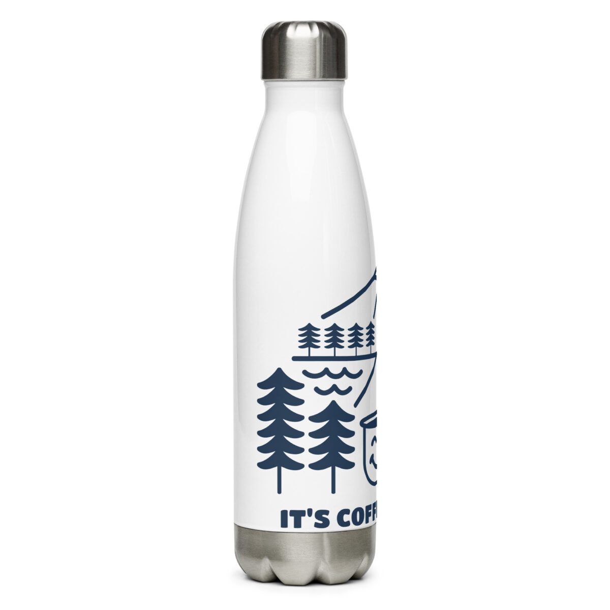 stainless steel water bottle white 17oz right 649d870333429