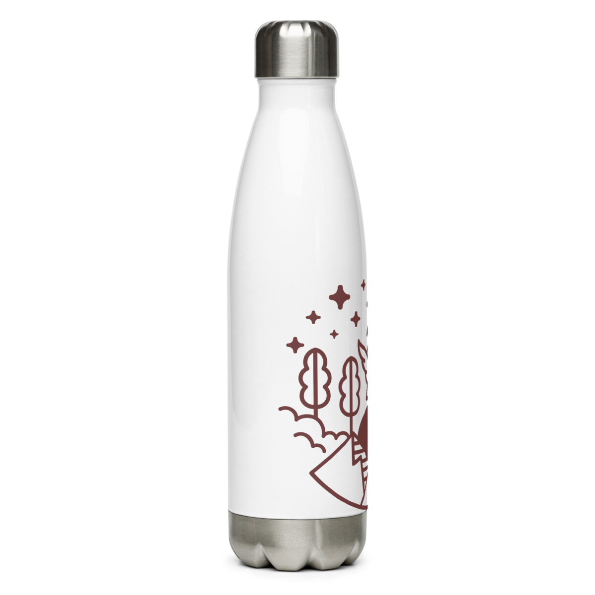 stainless steel water bottle white 17oz right 649d882ea3a99