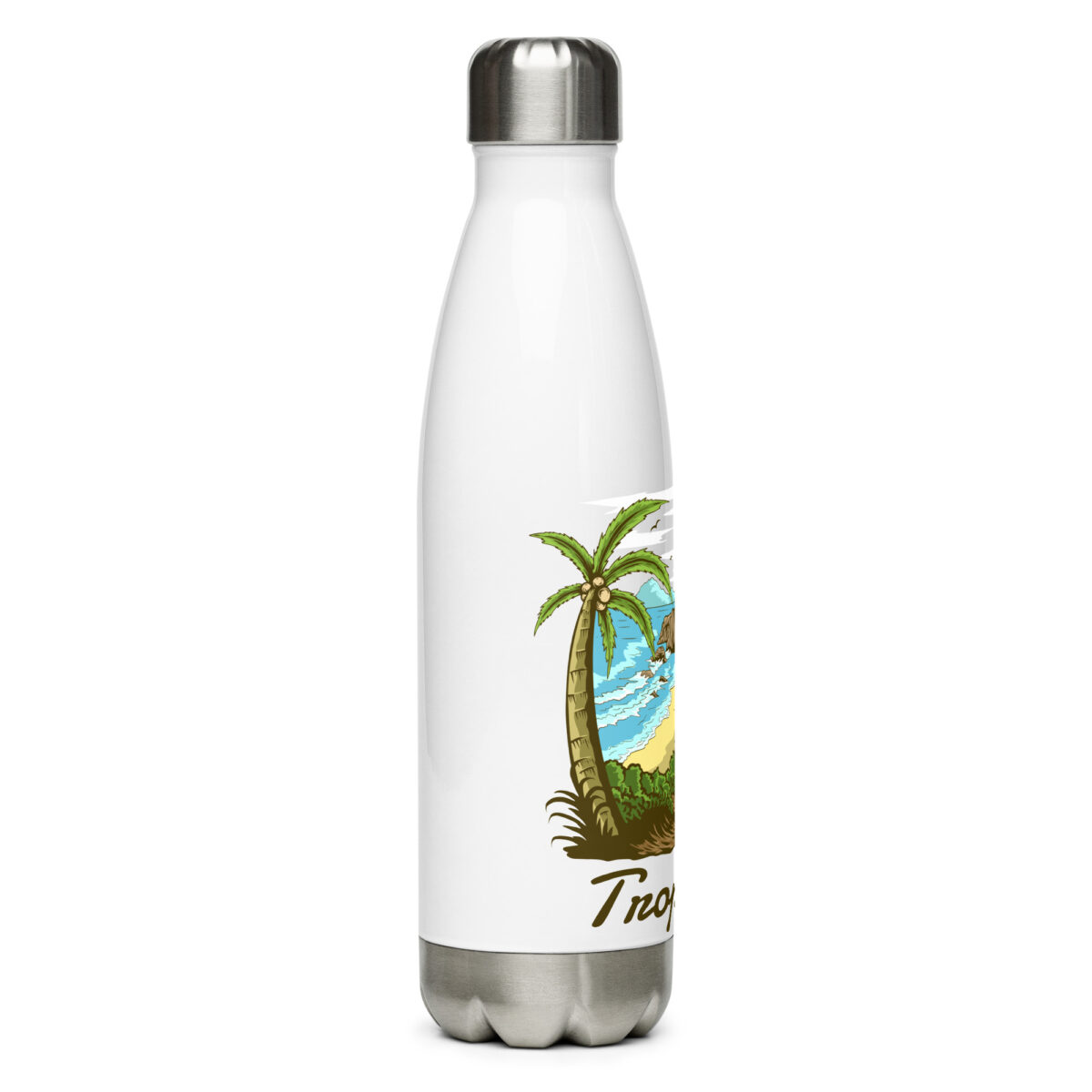 stainless steel water bottle white 17oz right 649da90f5194e