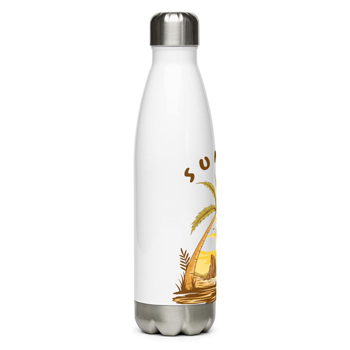 stainless steel water bottle white 17oz right 649da9eabbc85