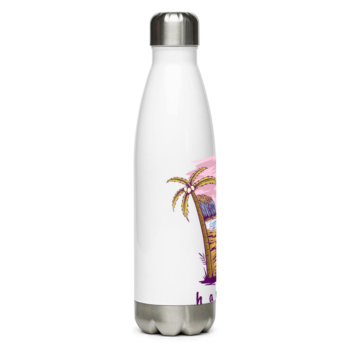 stainless steel water bottle white 17oz right 649dad1bebe80