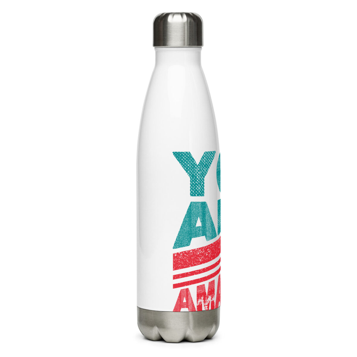 stainless steel water bottle white 17oz right 649dba4a57193