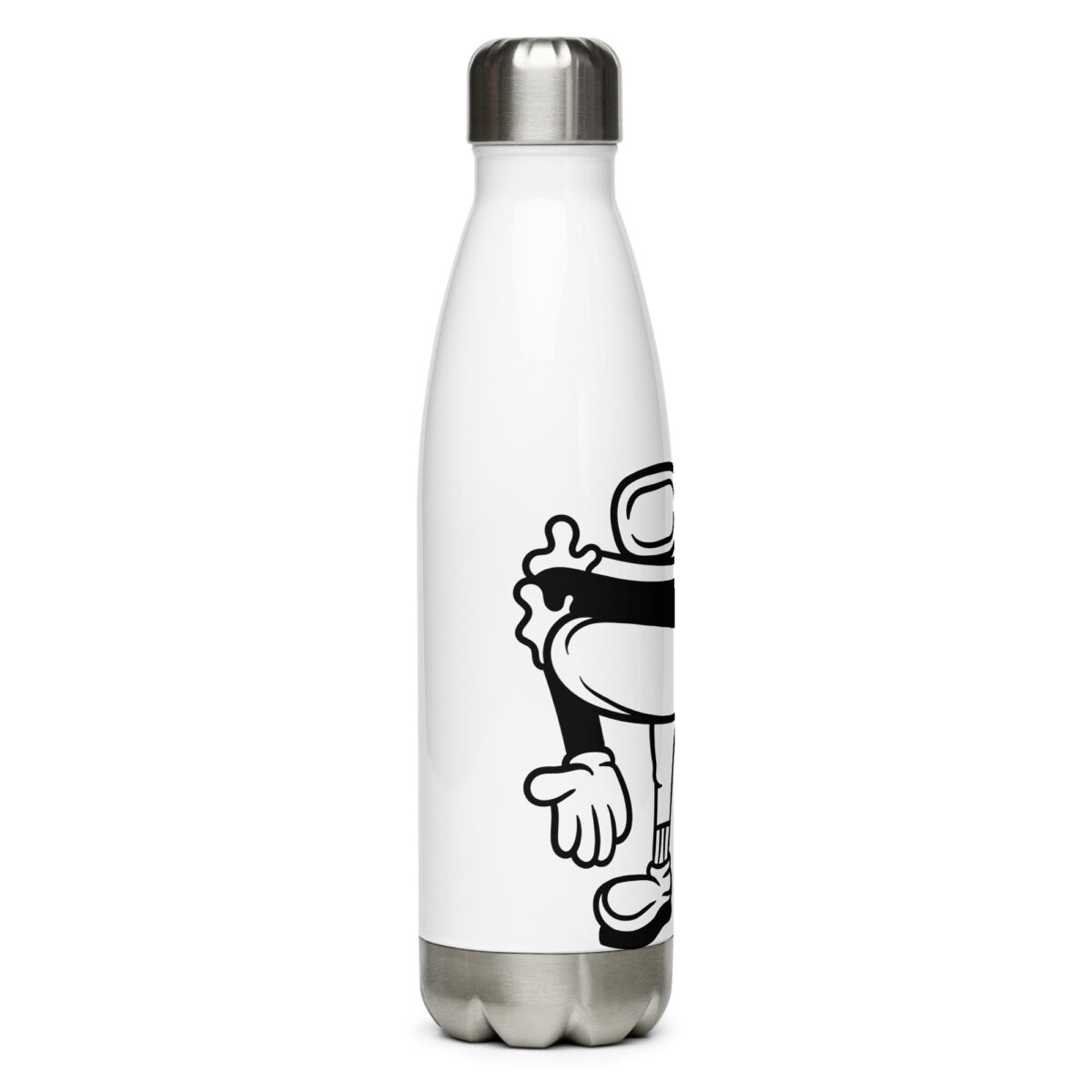 stainless steel water bottle white 17oz right 649eba8968124