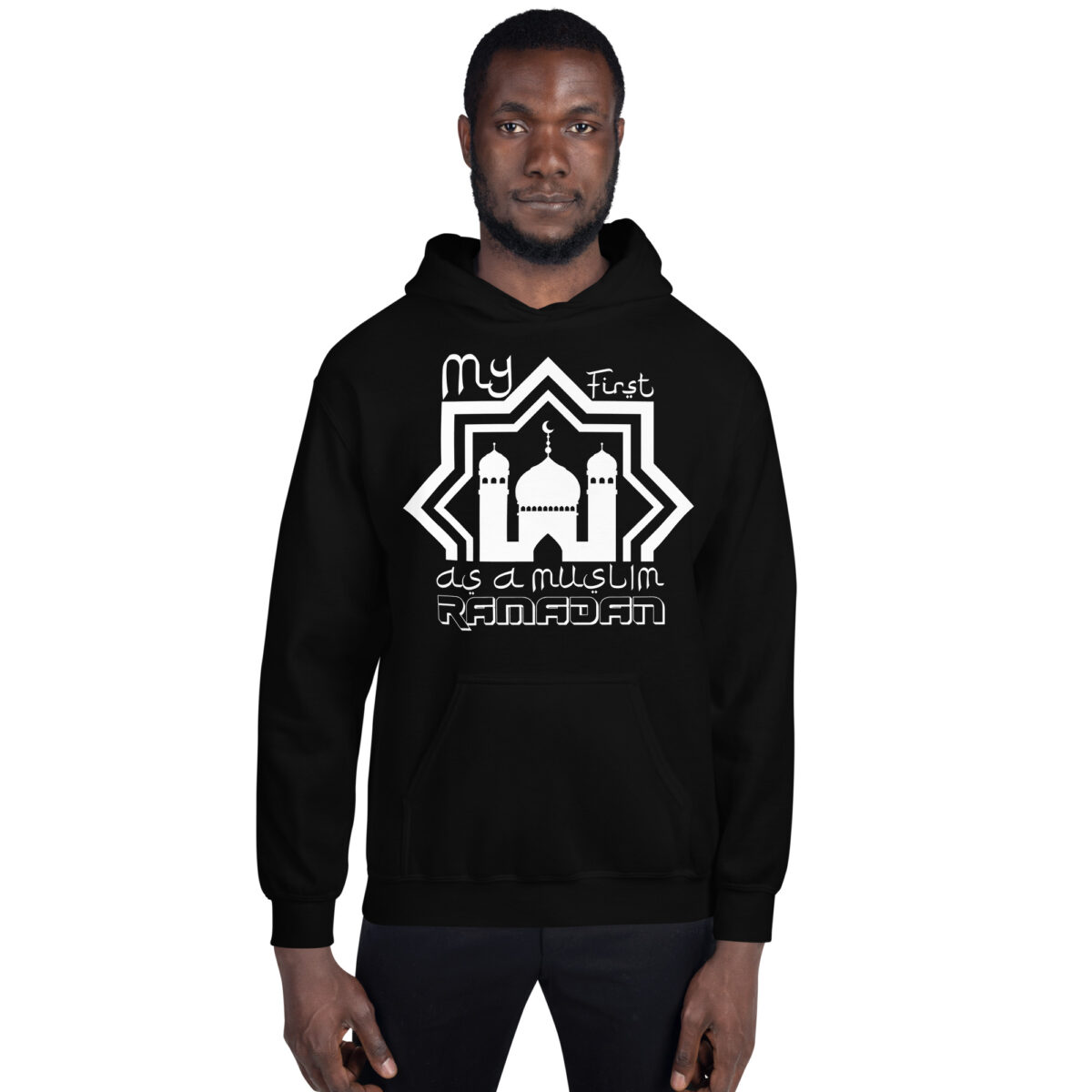 unisex heavy blend hoodie black front 648ddfaf09f20