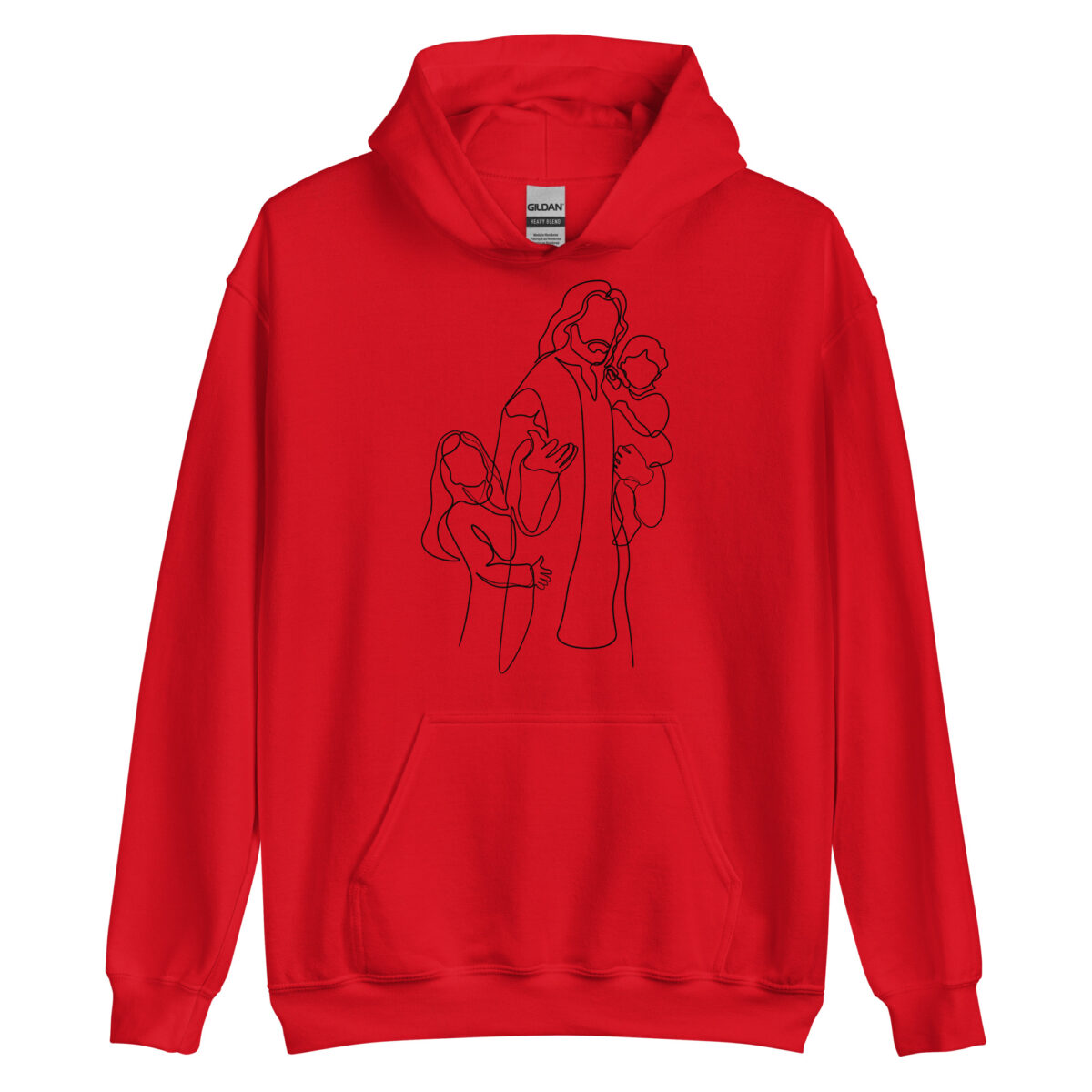 unisex heavy blend hoodie red front 648c651ebd881