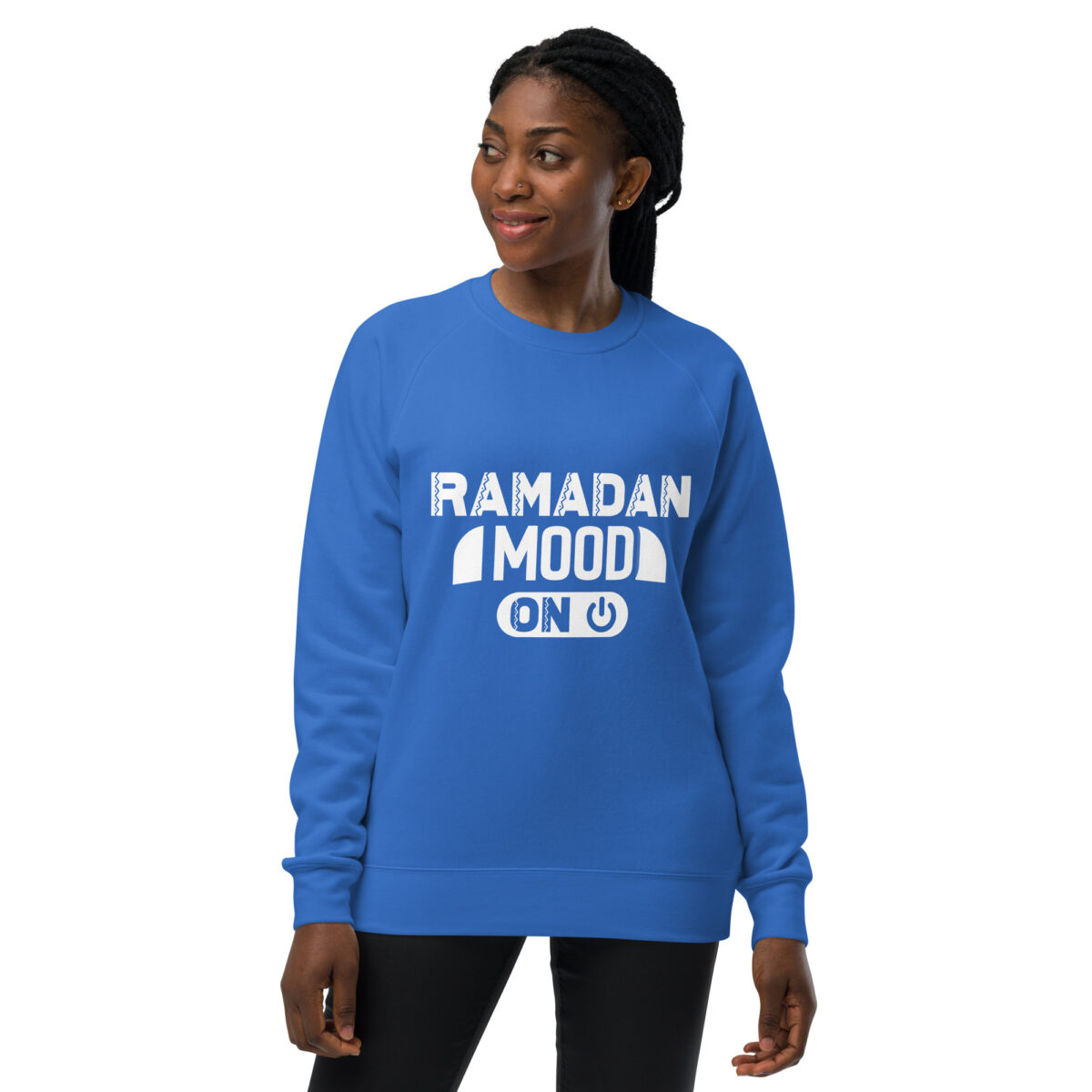 unisex raglan sweatshirt bright royal front 648da1237c60b