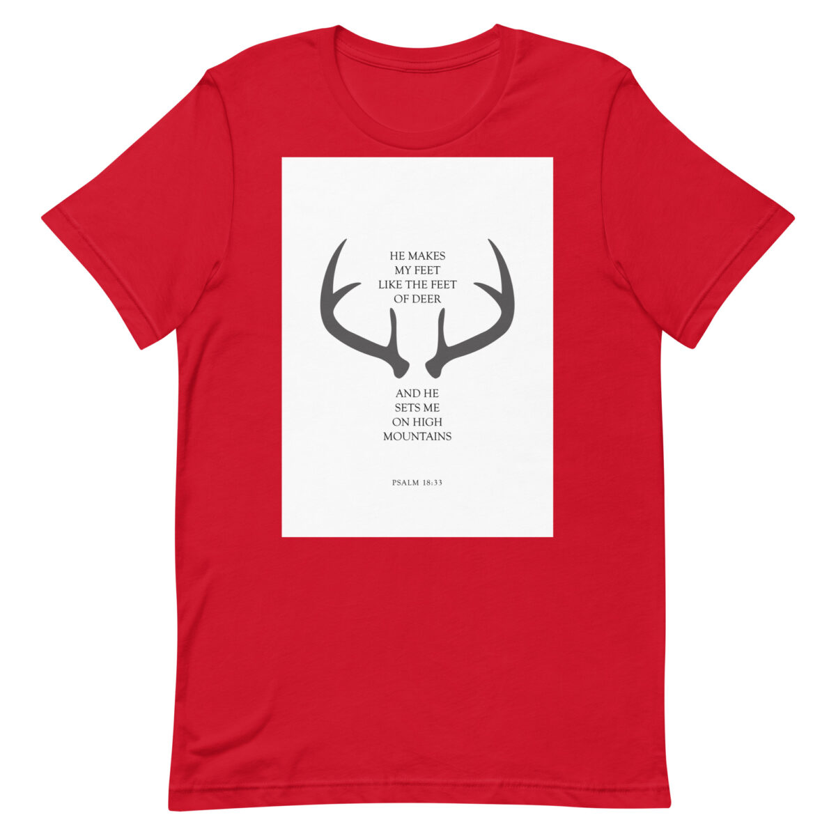 unisex staple t shirt red front 648c3f611a098