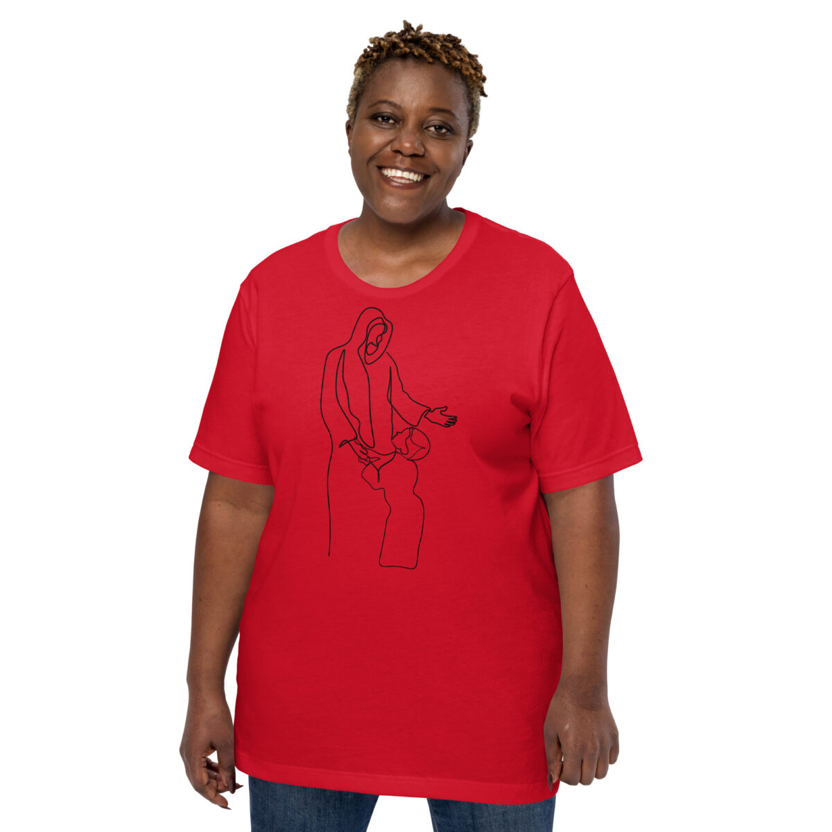 unisex staple t shirt red front 648c427bb33e7