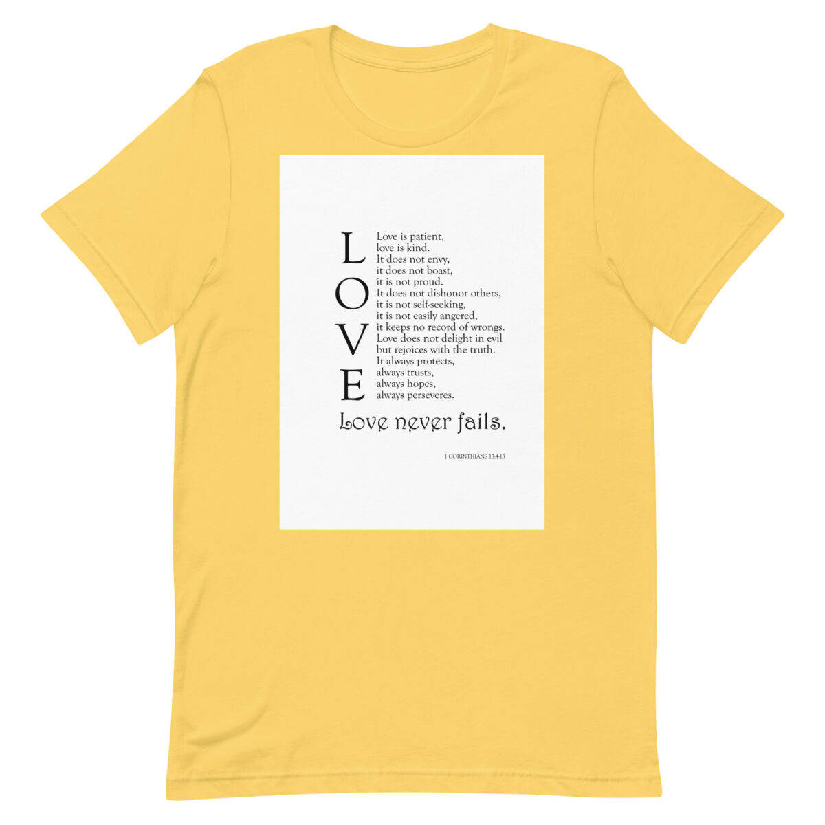 unisex staple t shirt yellow front 648c3cb258d94