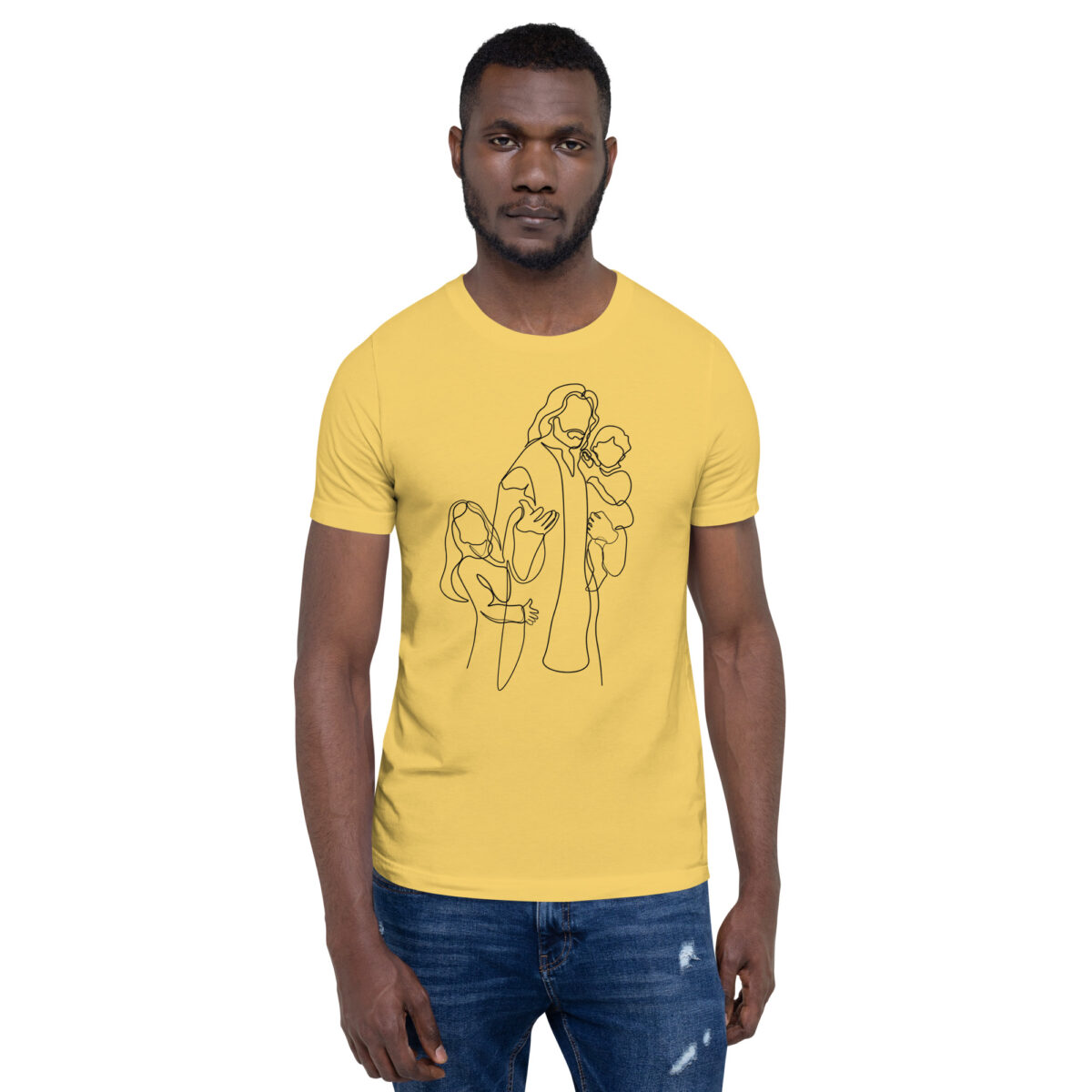 unisex staple t shirt yellow front 648c3e1bcdf0a